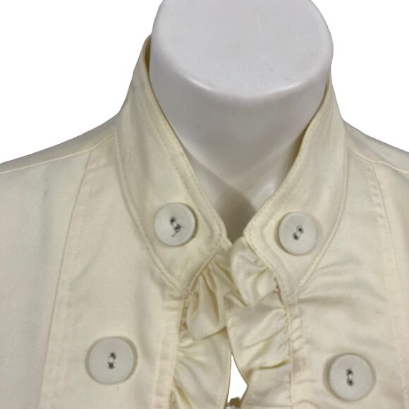 John Paul Richard Blazer Womens XL Ruffle Open Face Jacket Work Cottage Feminine - Picture 12 of 15